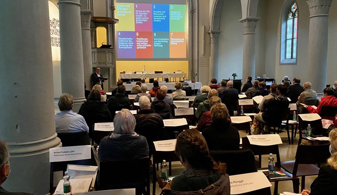 Der Visitationsbericht wurde an der Synode in der Matthäuskirche vorgestellt. (Foto zvg)