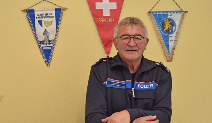 Elmar Amrein war von 1988 bis 1992 Präsident des Sportvereins der Kantonspolizei Luzern. (Foto Daniel Zumbühl)
