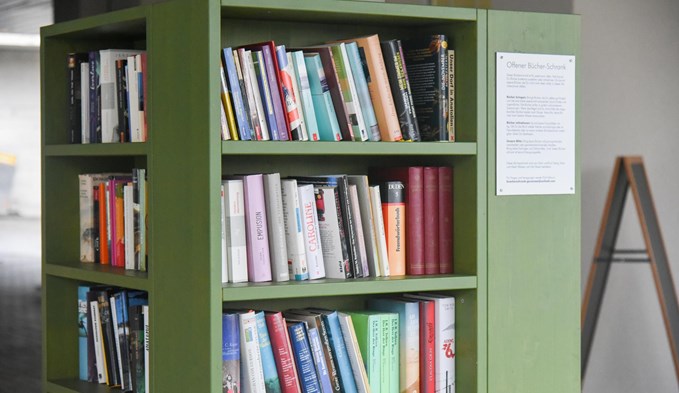 Der Bücherschrank in Geuensee wird rege genutzt. (Foto Stefanie Zumbach)