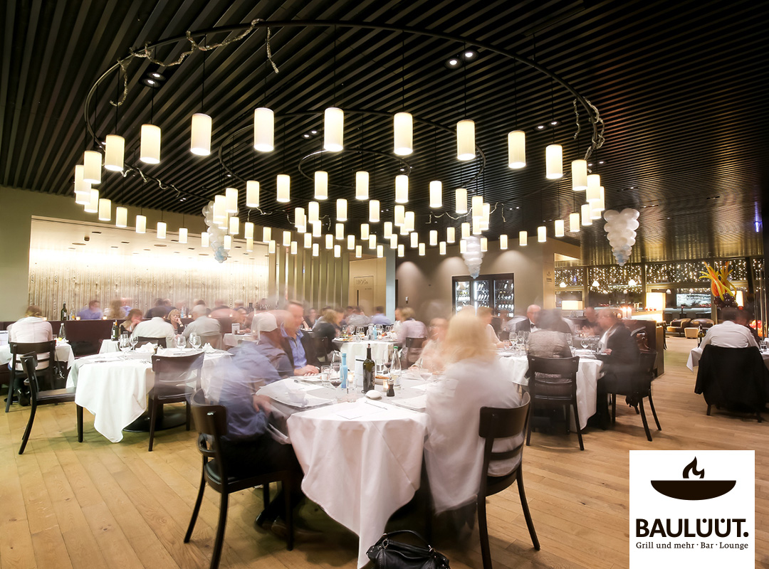 Blick in das Grillrestaurant Baulüüt.FOTO ZVG 