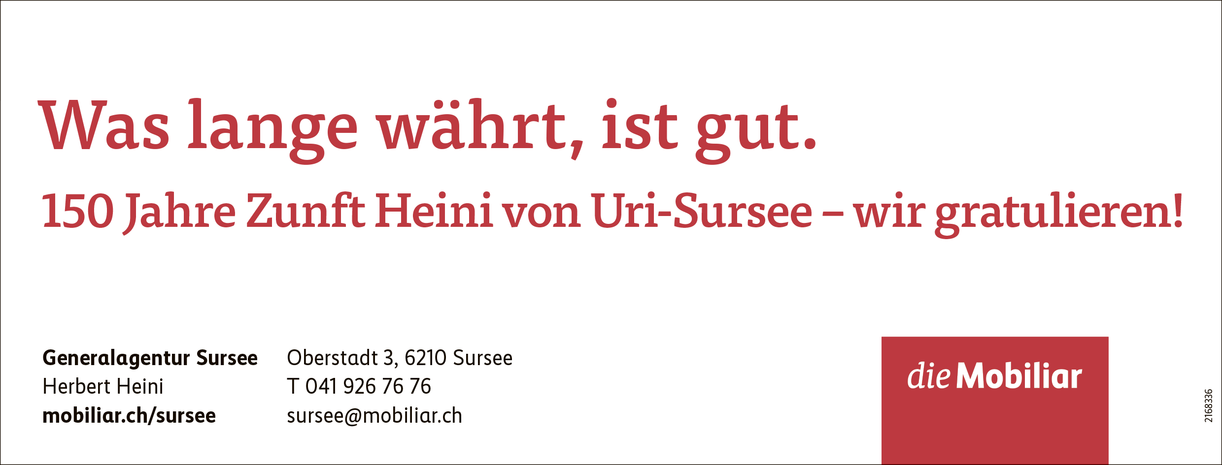Sponsorenbeitrag Mobiliar