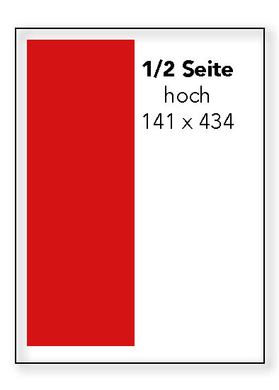 Inseratebeispielgrösse halbe Seite hoch