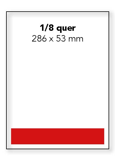 Inseratebeispielgrösse 1/8 Seite quer