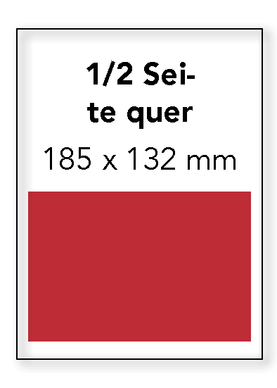 Inseratebeispielgrösse halbe Seite 