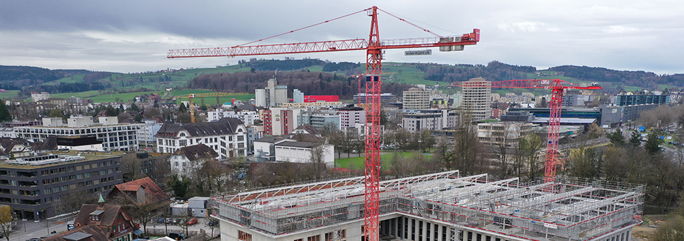 Luftbildaufnahme von Sursee