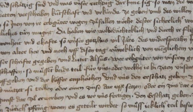 1430 sorgten Boten für den Schriftverkehr zwischen dem Chorherrenstift Beromünster und dem Zürcher Fraumünster. Foto: Andrea Willimann