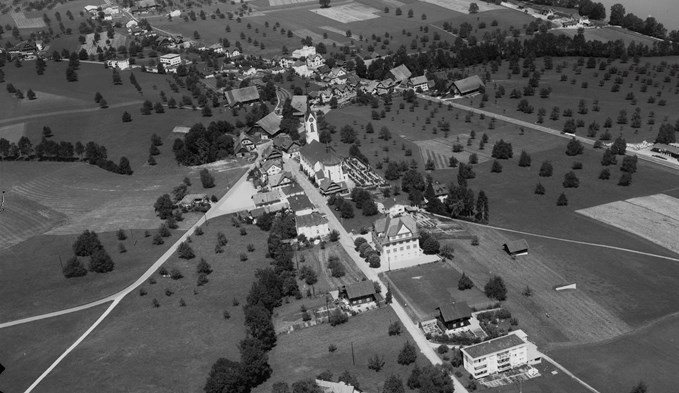 Werner Friedli erstellte diese Luftaufnahme am 16. August 1967. Foto:ETH-Bibliothek, Zürich. Bildarchiv/Stiftung Luftbild Schweiz / Fotograf: Friedli, Werner