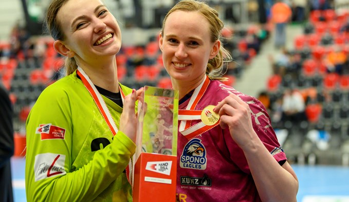 Der Cupsieg war der letzte gemeinsame Erfolg von Lea Schüpbach und Carina Aselmeyer. Foto zvg
