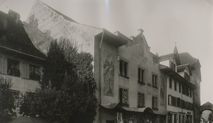 So präsentierte sich das Stadttheater Sursee bis zum Neubau 1926. (Foto Stadtarchiv Sursee, Fotoarchiv Korporation Sursee)