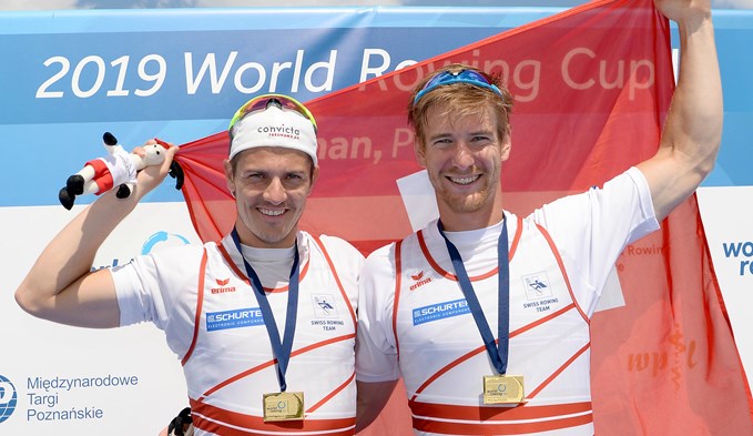 Roman Röösli (links) und Barnabé Delarze sind Weltcupsieger. (Foto Swiss Rowing/Detlev Seyb)