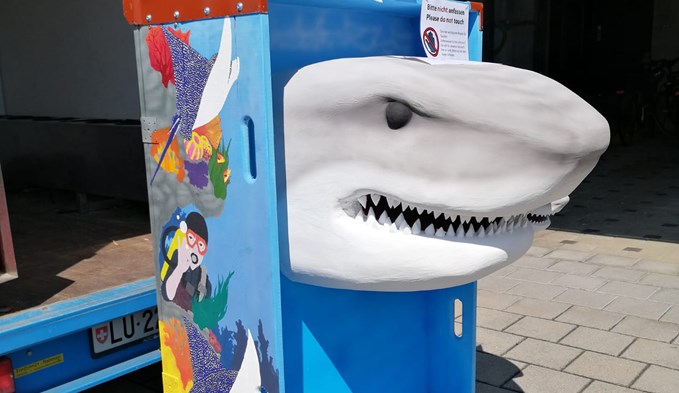 Eine Tauchschule entwarf diesen Haifisch.  (Foto zvg)