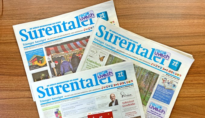 Am Donnerstag, 27. Februar, erscheint die letzte Ausgabe des «Surentalers». (Foto Dominique Moccand)