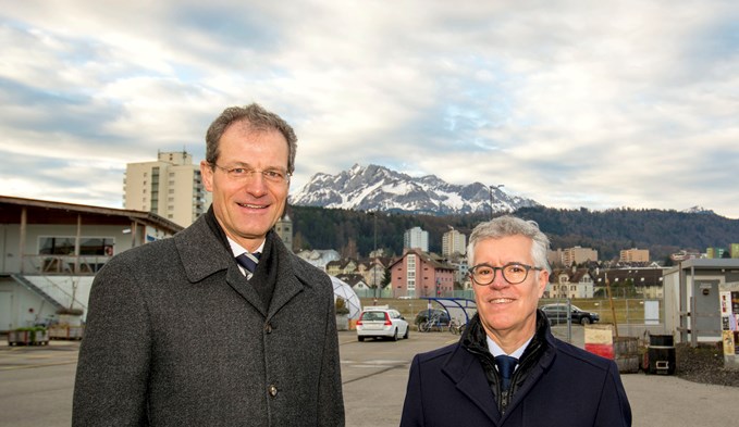 Finanzdirektor Reto Wyss und Hansjörg Kaufmann, Leiter der Dienststelle Finanzen. (Foto zvg)