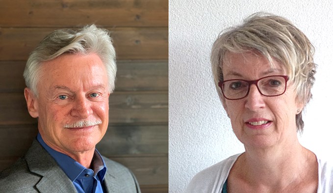 Diese beiden Trienger treten im 2. Wahlgang gegeneinander an: CVP-Kandidatin Carmen Kaufmann und SVP-Kandidat Erich Hodel. (Fotos ZVG)
