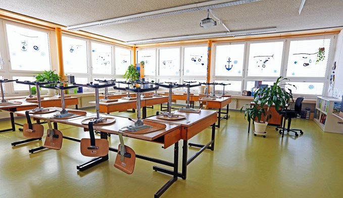 Am 11. Mai kehrt wieder Leben in die Schulzimmer des Schulhauses Georgette in Sursee. Dann beginnt der Präsenzunterricht wieder. (Foto Ana Birchler-Cruz/Archiv)
