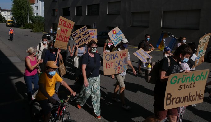 Am Samstag protestierten in Sursee 50 Menschen gegen die gegenwärtige Klimapolitik. (Foto zVg)