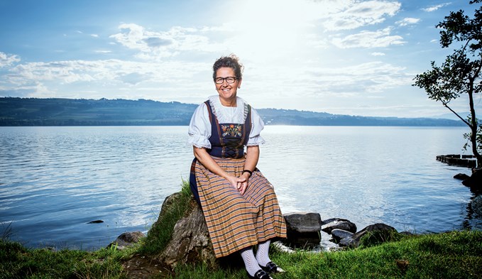 Anita Estermann wohnt in Nottwil und macht bei der SRF-Sendung «Landfrauenküche» mit.  (Foto Ueli Christoffel/SRF )