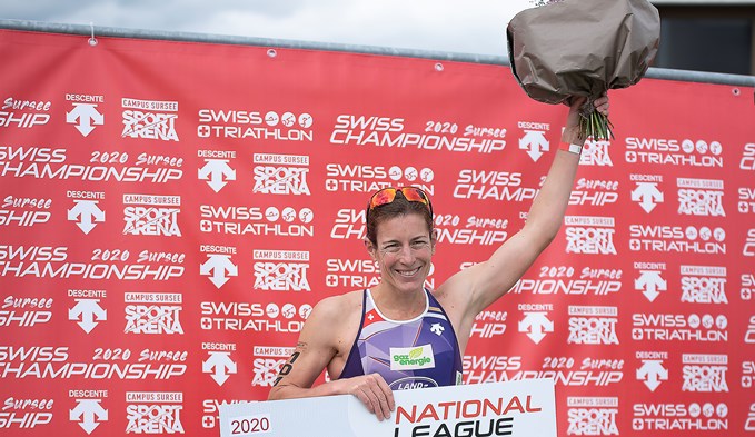 Olympiasiegerin Nicola Spirig freute sich über ihren Schweizermeistertitel Nummer 15. (Foto Thomas Stillhart)