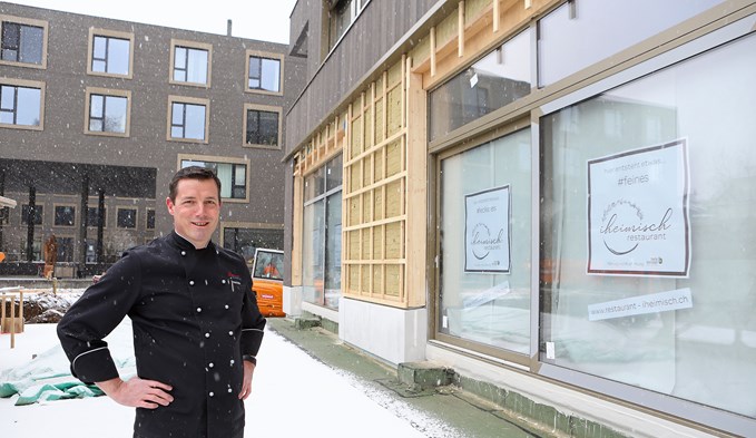 Erfüllt sich einen Traum: Damian Sidler eröffnet im Mai das Restaurant Iheimisch auf dem Vierherrenplatz in Sursee. (Foto Ana Birchler-Cruz)