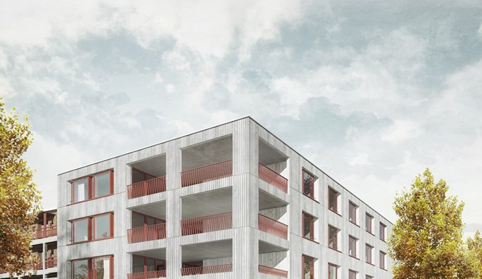 Eine Visualisierung des Erweiterungsbaus beim Pflegezentrum Feld in Oberkirch. (ZVG)