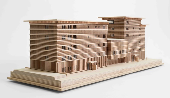 Das in Sursee entstehende «Haus des Holzes» der Pirmin Jung Schweiz AG gewann den Arc-Award. (Foto zVg)