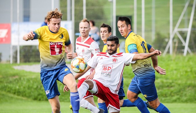 Am 24. August besiegte der FC Knutwil den FC Triengen auswärts mit 2:0. Der Sieg war am Ende entscheidend für den Aufstieg der Knutwiler. (Foto Manuel Arnold)