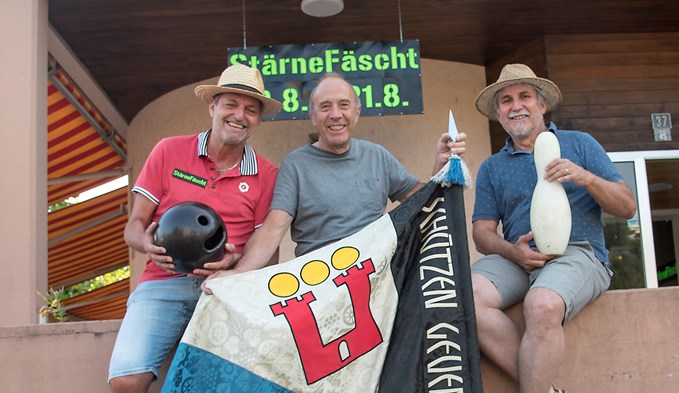 Daniel Schärli, Albert Albisser und Markus Muri (von links) leben den «Sternen» nochmals auf.  (Foto Thomas Stillhart)