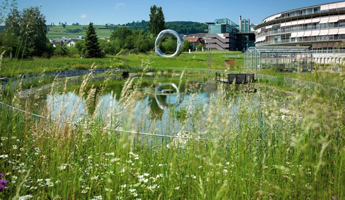 Das Areal der Schweizer Paraplegiker-Stiftung ist bereits seit 1999 von der Stiftung Natur &Wirtschaft zertifiziert. (Foto zVg)