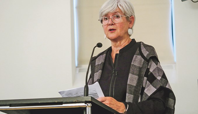 Die einstige Regierungsrätin Yvonne Schärli hatte den Anlass «Frauen und Medien» an der Uni Luzern initiiert. (Foto Monika Fischer)