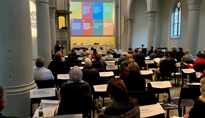 Der Visitationsbericht wurde an der Synode in der Matthäuskirche vorgestellt. (Foto zvg)
