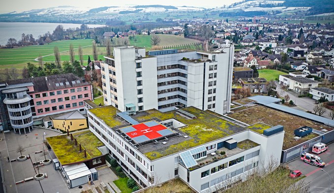 Das Luzerner Kantonsspital in Sursee im Januar 2022. (Foto Manuel Arnold)