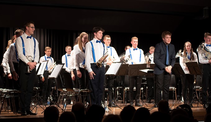 Die Jugendmusik Oberkirch-Nottwil spielte auch. (Foto Thomas Stillhart)