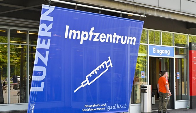 Impfzentrum Luzern in der Messe Luzern.  (ZVG)