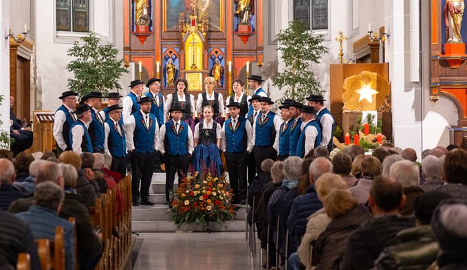 Der Jodlerklub Nottwil begeisterte beim Konzert in der Pfarrkirche St. Marien. (Foto ZVG)