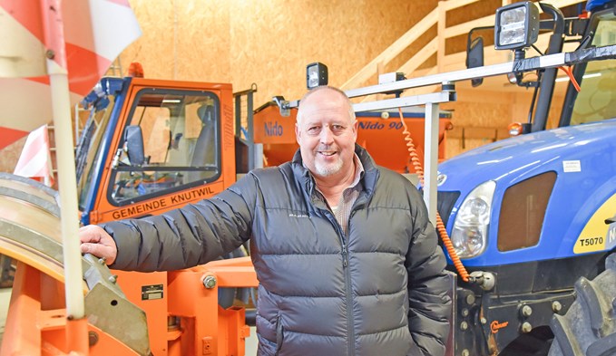 Bauvorsteher Peter Boog (61) im neuen Werkhof der Gemeinde Knutwil. (Foto Roseline Betschart-Troxler)