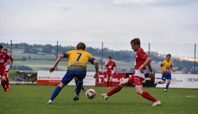 Der FC Knutwil möchte wieder zurück in die 3. Liga, wie vor einem Jahr, als er dort auf den FC Nottwil traf. (Franziska Haas/Archiv)