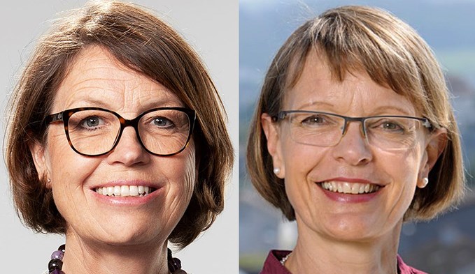 Die Sozialvorsteherin Jolanda Achermann (SP, links) und die Bildungsvorsteherin Heidi Schilliger (FDP) treten bei den Stadtratswahlen 2024 nicht mehr an. (Fotos ZVG/Archiv)