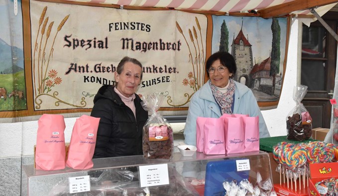 Auch an der Marktmeile durfte er nicht fehlen, der legendäre Magenbrotstand der Grebers. (Foto Céline Estermann-Erni)