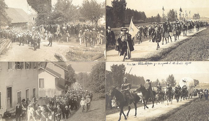 Die Schlachtfeier zur Sempacher Schlacht vor 112 Jahren, 10. Juli 1911. (Foto zVg)