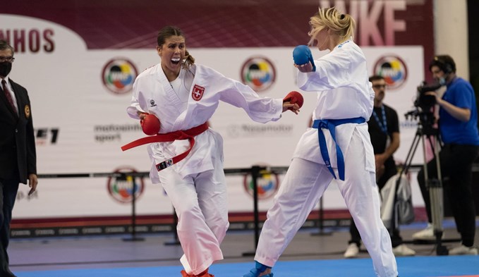 Fabienne Kaufmann (links) zeigte starke Leistung am internationalen Lion Cup in Luxemburg. (Foto zVg)
