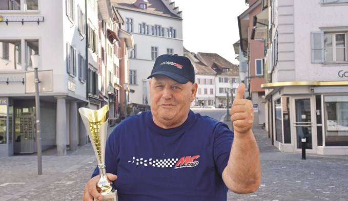 Robert Frei belegt in Ried in Frankreich den 1. Platz. (Foto Franziska Kaufmann)