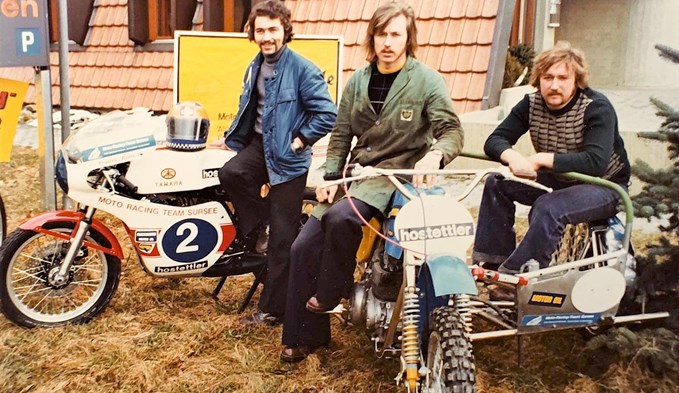 Franz Kunz (31.1.1951–17.4.1977) sowie die Gebrüder Andreas und Armin Steinmann (von links) im Gründungsjahr 1974. (Foto zVg)
