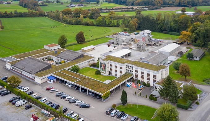 Luftaufnahme des Ausbildungszentrums Zivilschutz in Sempach. (Foto Kanton Luzern)