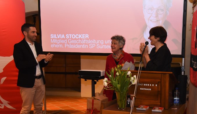 Silvia Stocker (in der Mitte) wurde herzlich verabschiedet.  (Foto Flavia Rivola )