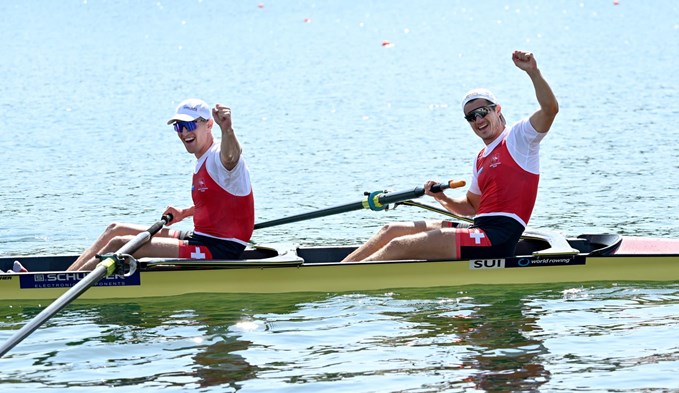 Andrin Gulich (links) und Roman Röösli sind im Zweier ohne bereit wieder anzugreifen. (Foto Swiss Rowing/Detlev Seyb/Archiv)