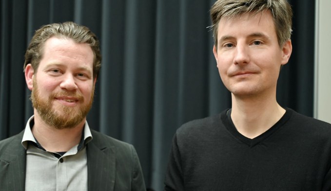 Christian Auf der Maur (l.) und Christoph Rösch referierten am letzten Vortrag von «Historia Viva» in Sursee. (Foto Werner Mathis)