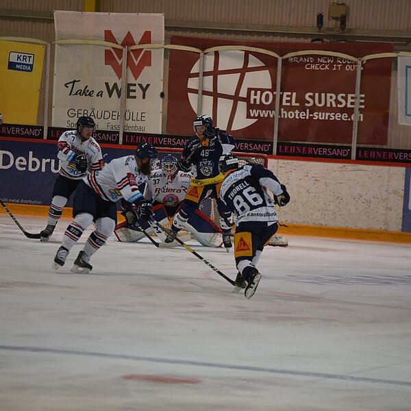 
									Erik Thorell (Nummer 86) vom EVZ.  Bild: Foto Thomas Stillhart
								