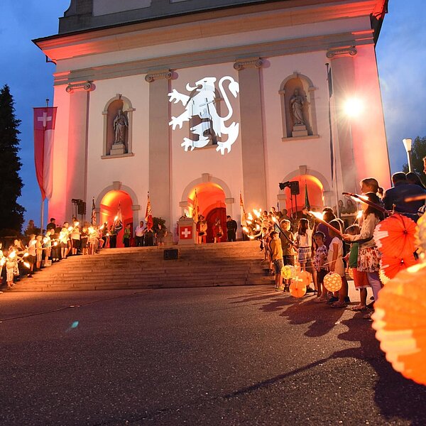 
									Nationalfeier am 1. August in Sempach. Bild: Geri Wyss
								