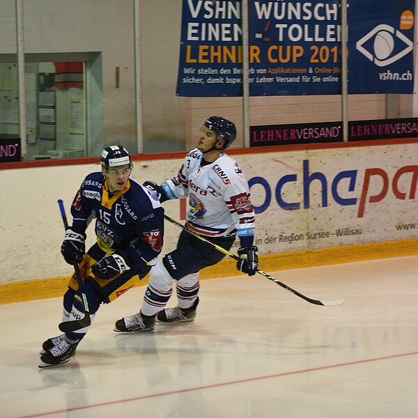 
									Gregory Hofmann dreht nach seinem Treffer in der 21. Minute ab.  Bild: Foto Thomas Stillhart
								
