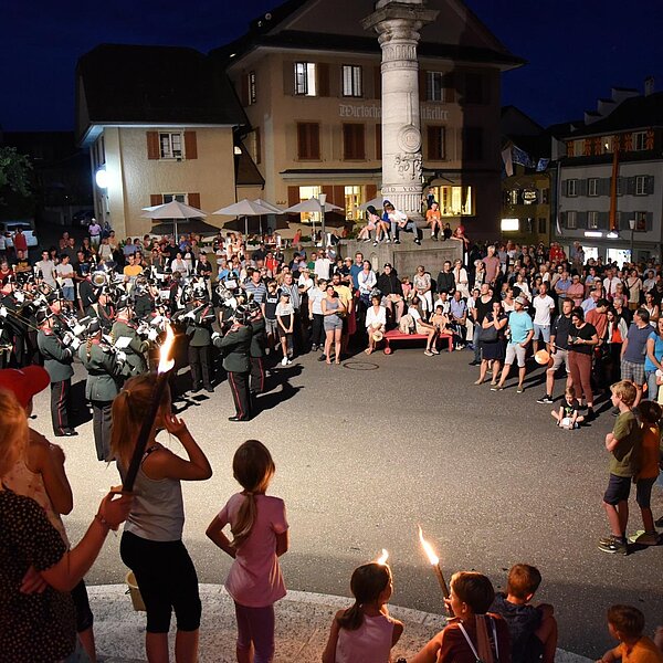 
									Nationalfeier am 1. August in Sempach. Bild: Geri Wyss
								